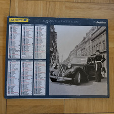 ALMANACH LA POSTE 2007  CALENDRIER NOIR ET BLANC  cinéma