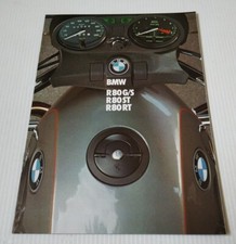BMW R80G/S, R80ST, R80RT de 1982 Prospectus Catalogue Brochure Moto