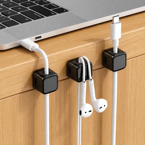 Clip magnétique range câble - clip,
