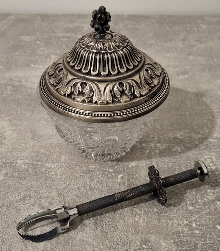 Sucrier ancien cristal - , et