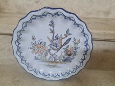 assiette a décor d'oiseau et