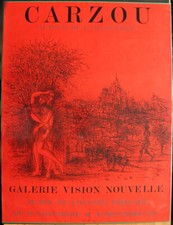 Jean CARZOU "autour de l'imaginaire" Affiche Lithographique originale Expo 1978