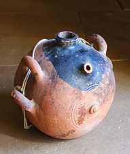 Cruche Jarre Ancienne En Terre Cuite Vernise XIX E ? Art Populaire