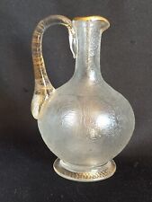 Baccarat? / Petit pichet miniature en cristal gravé & or / Art Nouveau