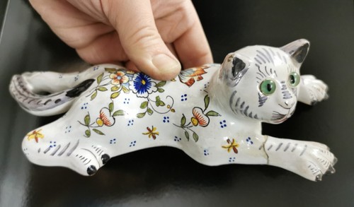 Bouquetière applique chat - bouquetière,
