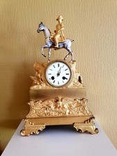 Pendule bronze dite "du Retour des Cendres" à l'effigie de Napoléon 1er