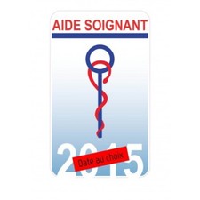 Caducée Aide Soignant autocollant sticker