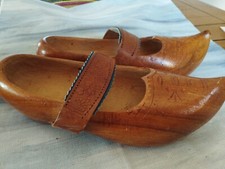 Anciens Sabots En Bois Vintage