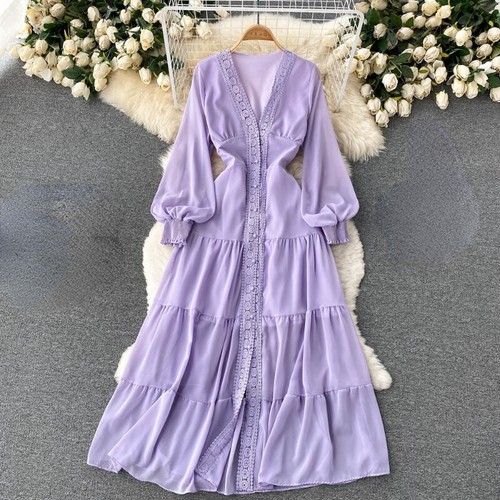 Femme dentelle col robe - col,