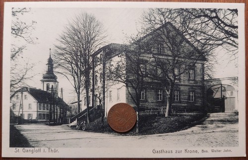 Postcard greetings from - , st