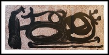 Joan MIRO : peintures sur papier, dessin, Lithographie originale 1971
