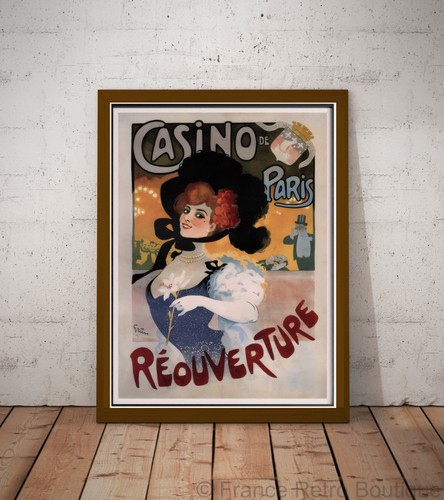 Affiche poster cabaret casino - cabaret,