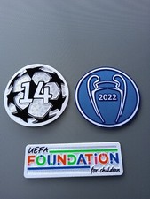 Patch Real de Madrid badge ligue des champions Benzema écusson 14 fois 2022 