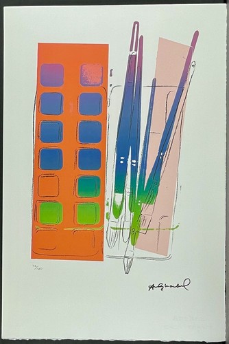 Andy warhol aquarelle signé - warhol,