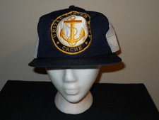 Vtg MINT- U.S. Navy Cache snapback hat/cap- 1970s/80s United Staes Military