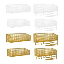 Corbeille à fruits murale en fil métallique, corbeille à fruits en maille,