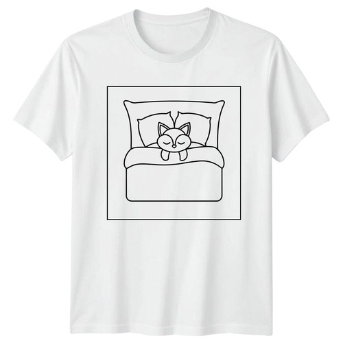 Shirt homme sleeping fox - t-shirt,