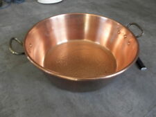 Copper Bowl Kettle Jam Of fruits pans Pot Cauldron old CANDY BUTTER laid garden