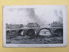 CPA Gravure ANCIEN PARIS Le PONT NOTRE DAME vers 1800 Bateau lavoir