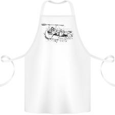 Dériveur Courants Blanc Eau Rafting Eau Vive Tablier Coton 100% Biologique