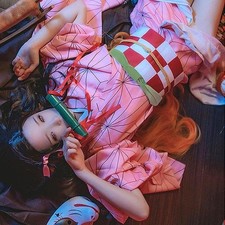 Déguisement kimono cosplay Kimetsu No Yaiba Kamado Nezuko taille L