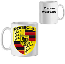 MUG PERSONNALISE LOGO PORSCHE
