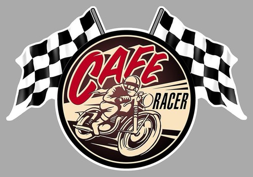 Cafe racer flags sticker - ,