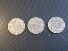 francs Suisse   -   3 pièces
