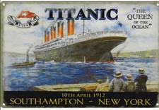 Plaque métal Bateau TITANIC