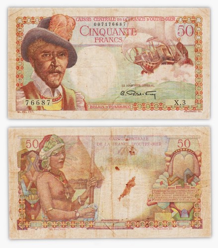 Francs 1947 afrique - francs,