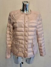 Doudoune veste Freda rose pâle clair Poudré taille L duvet matelassé 