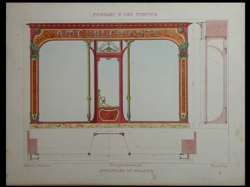 Art nouveau store - art, front