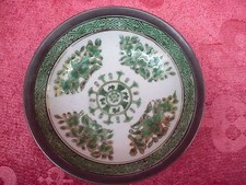 Belle Vieux Coupelle Décorative__Chine__Étain-Porcelain__Peint__Marqué__!