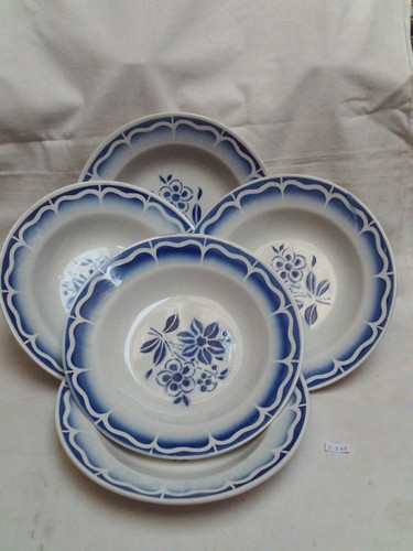 Anciennes assiettes creuses - 5,