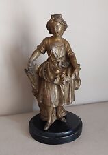 Sujet féminin ancien en régule doré XIXème Napoleon 3