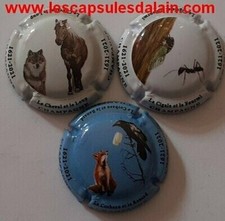 3 BELLES CAPSULES CHAMPAGNE GENERIQUE LA FONTAINE 2021 REF N°1170f a 1170h NEWS