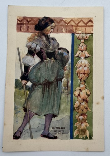 Gouache originale maquette - gouache,