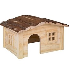Woodland-dinki Maisonnette en Bois pour Rongeur 20 x 14 x 12 cm