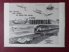 9/1970 PUB TURBOMECA ETOILE FILANTE NAVIPLANE AEROTRAIN TURBOTRAIN CT20 FOUGA AD