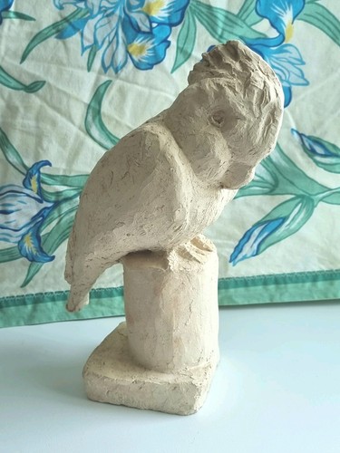 Sculpture perroquet terre - sculpture,