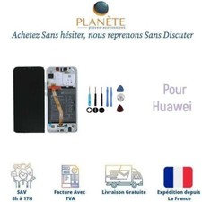 Original Ecran LCD Complet Blanc Sur Châssis Et Batterie Huawei P smart+ INE-LX1
