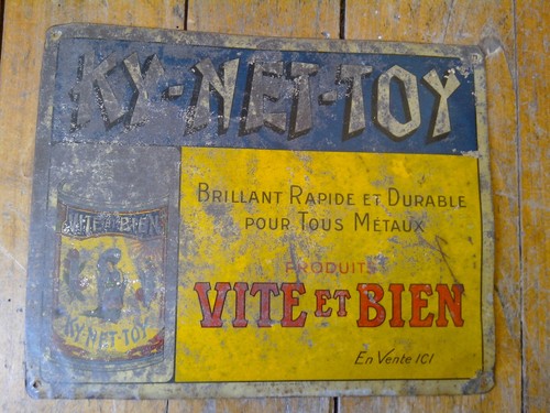Rare ancienne plaque tole - rare,