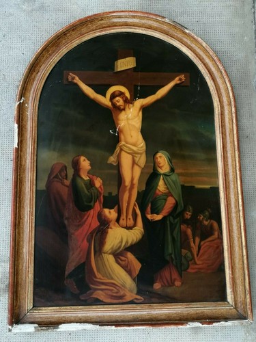 Tableau religieux crucifixion - tableau,