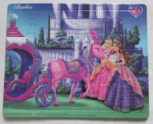 Puzzle pièces barbie - 24, le