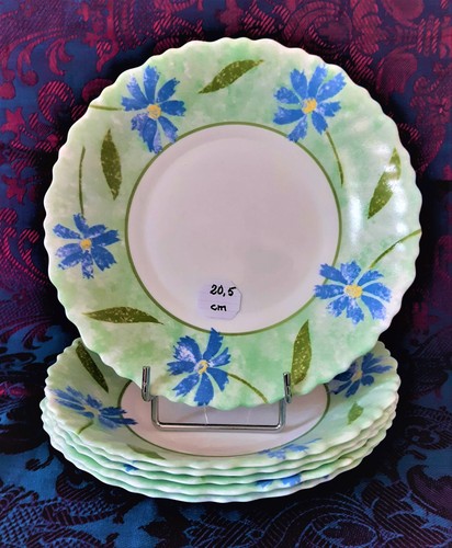 Arcopal bleuets feuilles - bleuets,