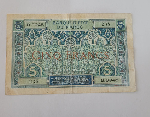 Billet banque francs du - francs,
