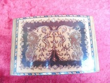 Belle Vieux Boîte, Bois Décoré, Avec Boîte À Musique, THORENS