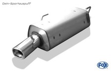 FOX Échappement Sport Peugeot 206 S16 Berline Cabrio De 99 88x79mm Rectangulaire