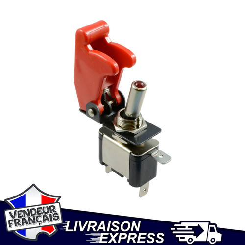 Interrupteur bascule rouge - a,