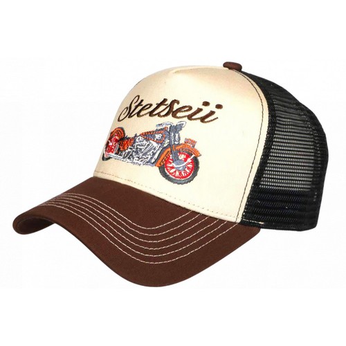 Casquette trucker moto - casquette, beige